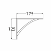 Dekoratīvs kronšteins 175x125mm - Image 2