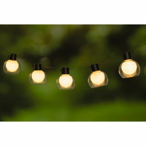 Tarmo 10 LED gaismas virtene ar saules bat.