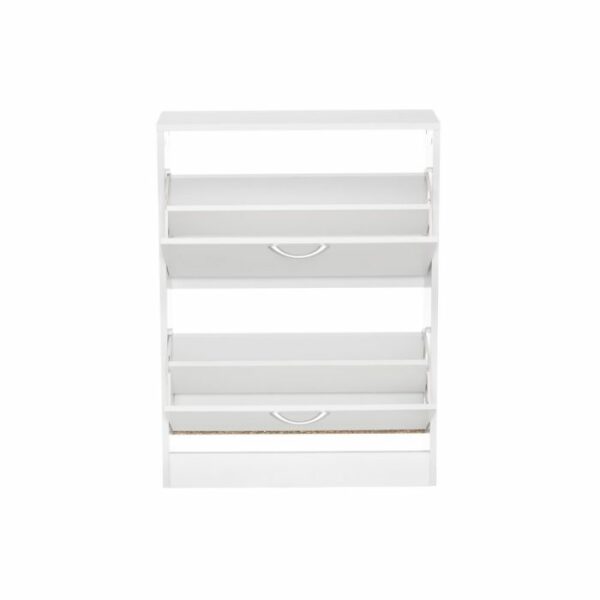 4Living Apavu skapis 60x24x80 balts - Image 4