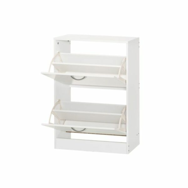 4Living Apavu skapis 60x24x80 balts - Image 3