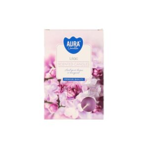 Tējas svecītes ar ceriņu aromātu 6gb. Aura