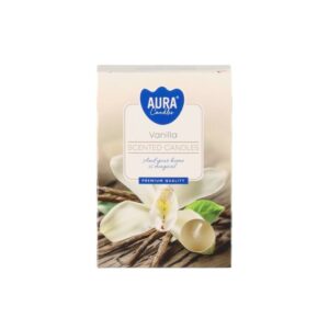 Aromāt. tējas sveces "Vanilla" 6 gab. Aura