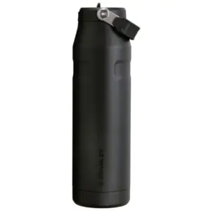 Termopud. ar salm.The IceFlow Botle Flip Straw 1.06L melna