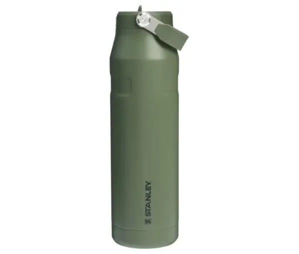 Termopud. ar salm.The IceFlow Botle Flip Straw 1.06L zaļa