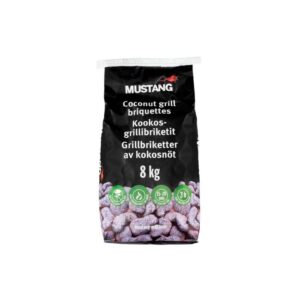Kokosriekstu grila briketes 8 kg Mustang