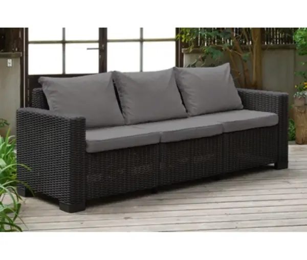 Dārza dīvāns trīsvietīgs California 3 Seater Sofa brūns - Image 2