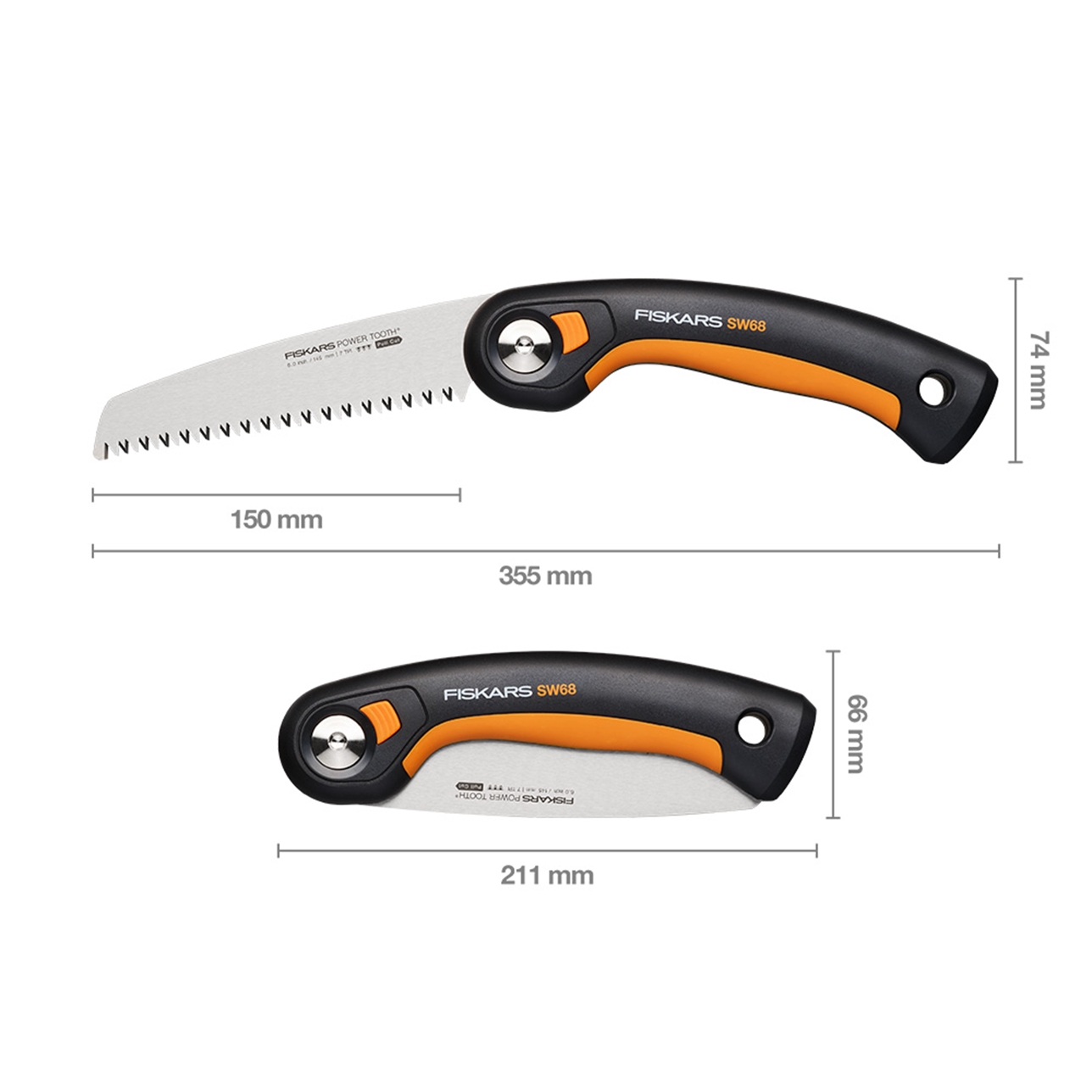 Fiskars Plus saliekams zāģis SW68 - Image 2