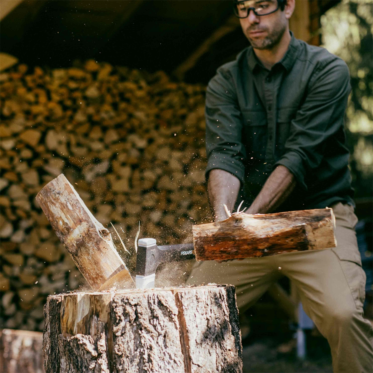 Fiskars X-series X28 skaldāmais cirvis ar M veida asmeni - Image 2