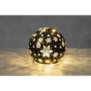 Finnlumor 3D LED dek. stikla bumba12cm(sniegp.)