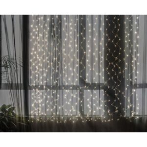 Finnlumor Gaismas aizskars 400LED/20x2m, silti balta