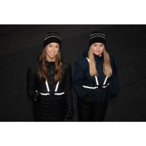 Atom atstarojoša josta - regulējama/melna