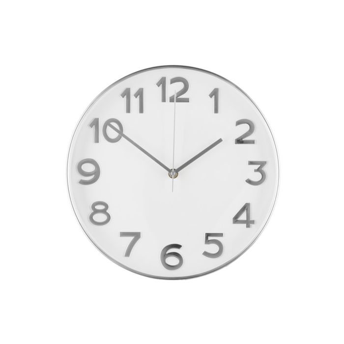 4Living Sienas pulkstenis Reims balts/sudrabs 30cm