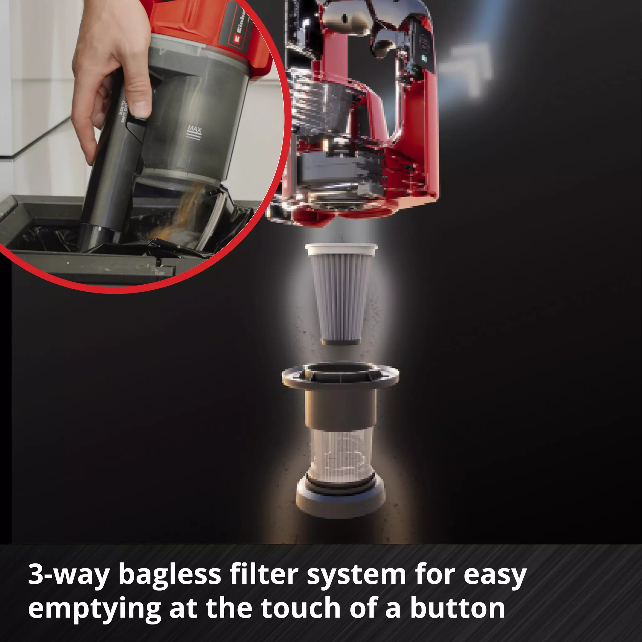 Einhell Akumulatora putekļu sūcējs TE-SV 18LiSolo - Image 7