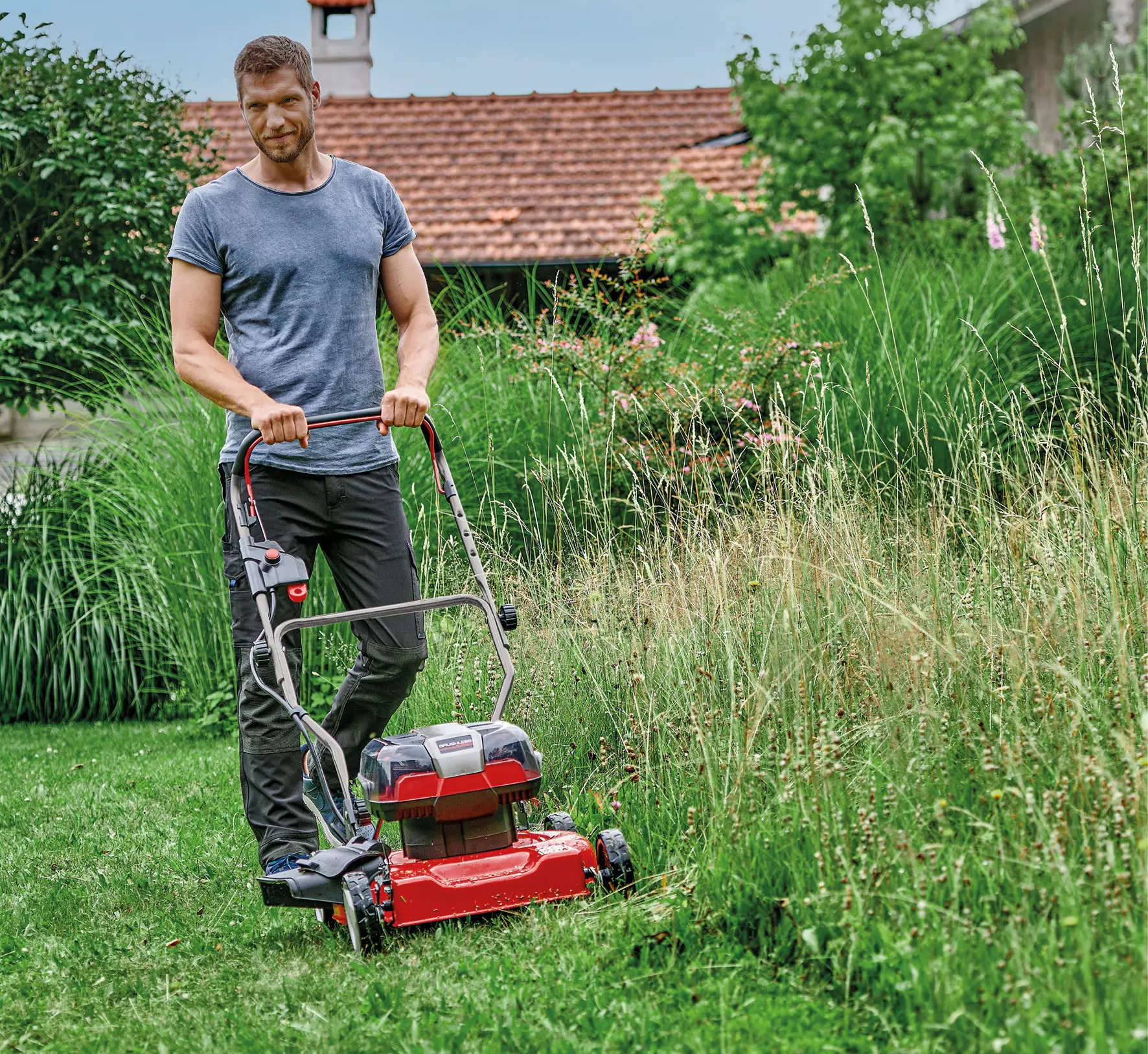 Einhell akumulatora zāles pļāvējs GE-CM 36/48 Li-M - Image 2