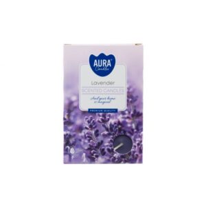 Aura aromāt.tējas sveces"Lavanda"6gab.