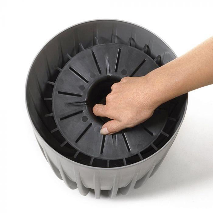 4Living puķu pods Mira 30cm, zaļš - Image 2