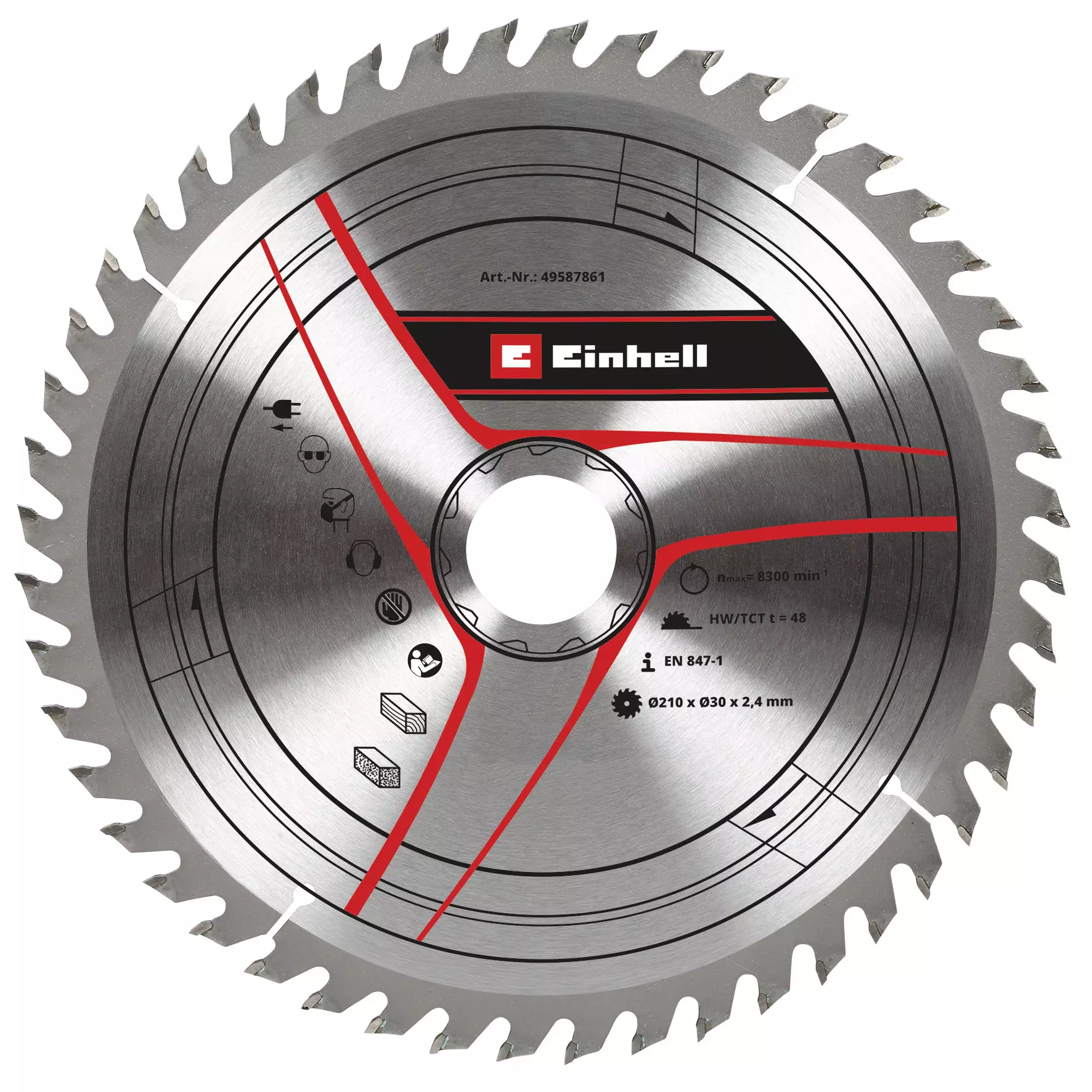 Einhell TCT zāģa asmens 210x30x2.4mm 48Z