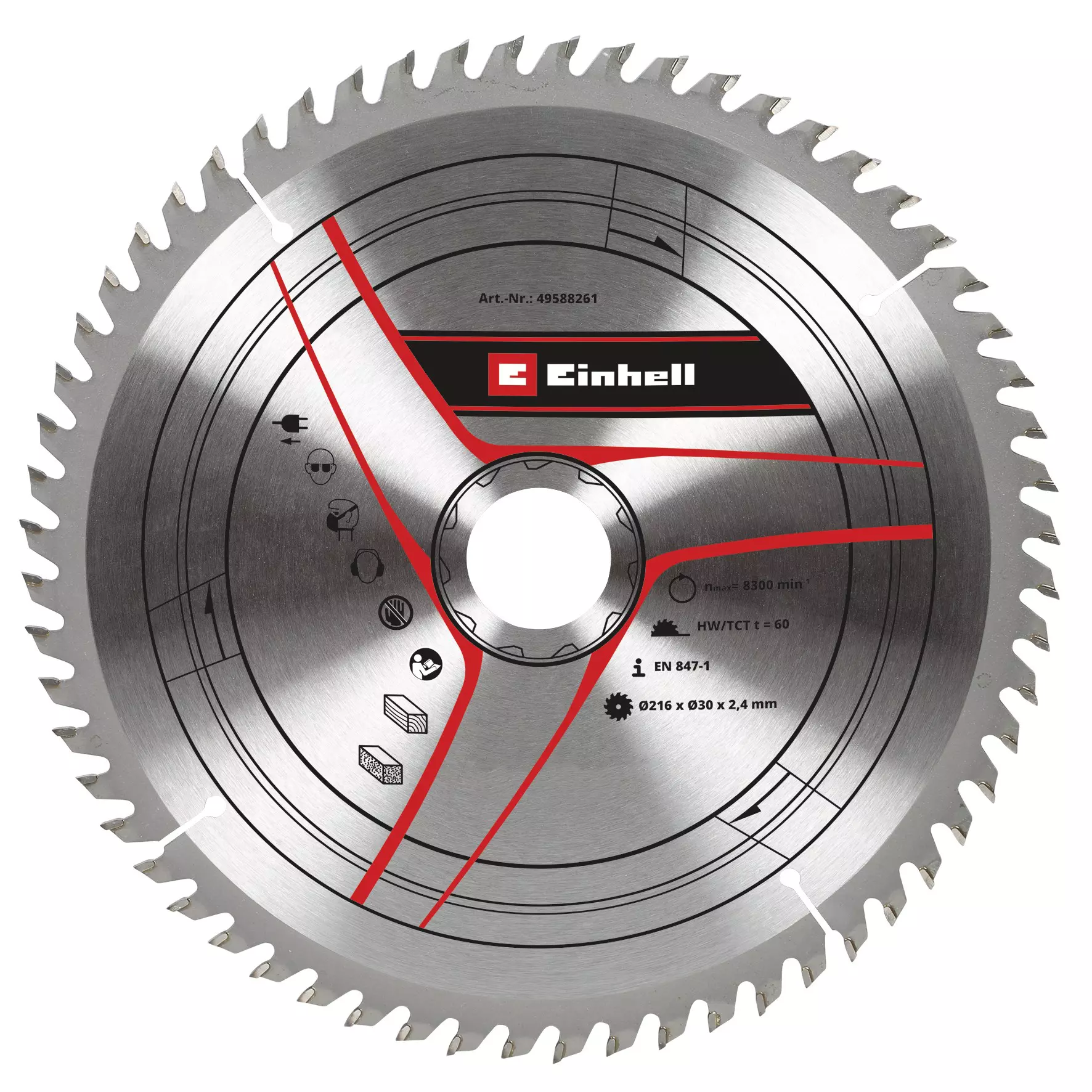 Einhell TCT zāģa asmens 216x30x2.4mm 60Z